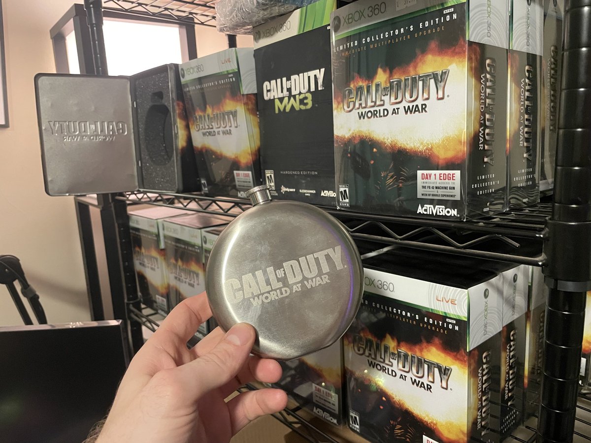 The Call of Duty World at War collectors edition canteen does NOT have any silver in it and you can't even drink out of it.

I have made a huge financial mistake.