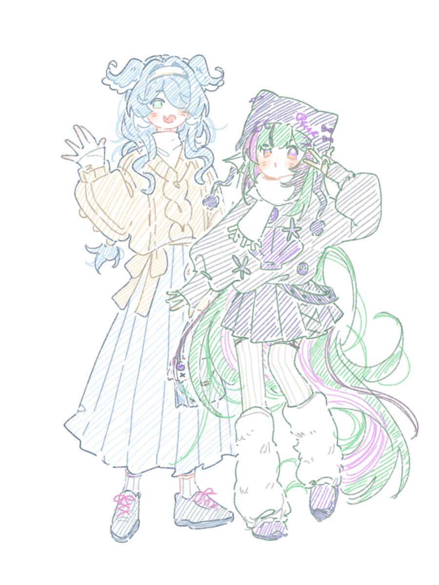 jukebox1412's tweet image. Comm by @am_maple27 

I love winter outfits because of how cozy they look.

#絵リーラ #pendorART #Finanart