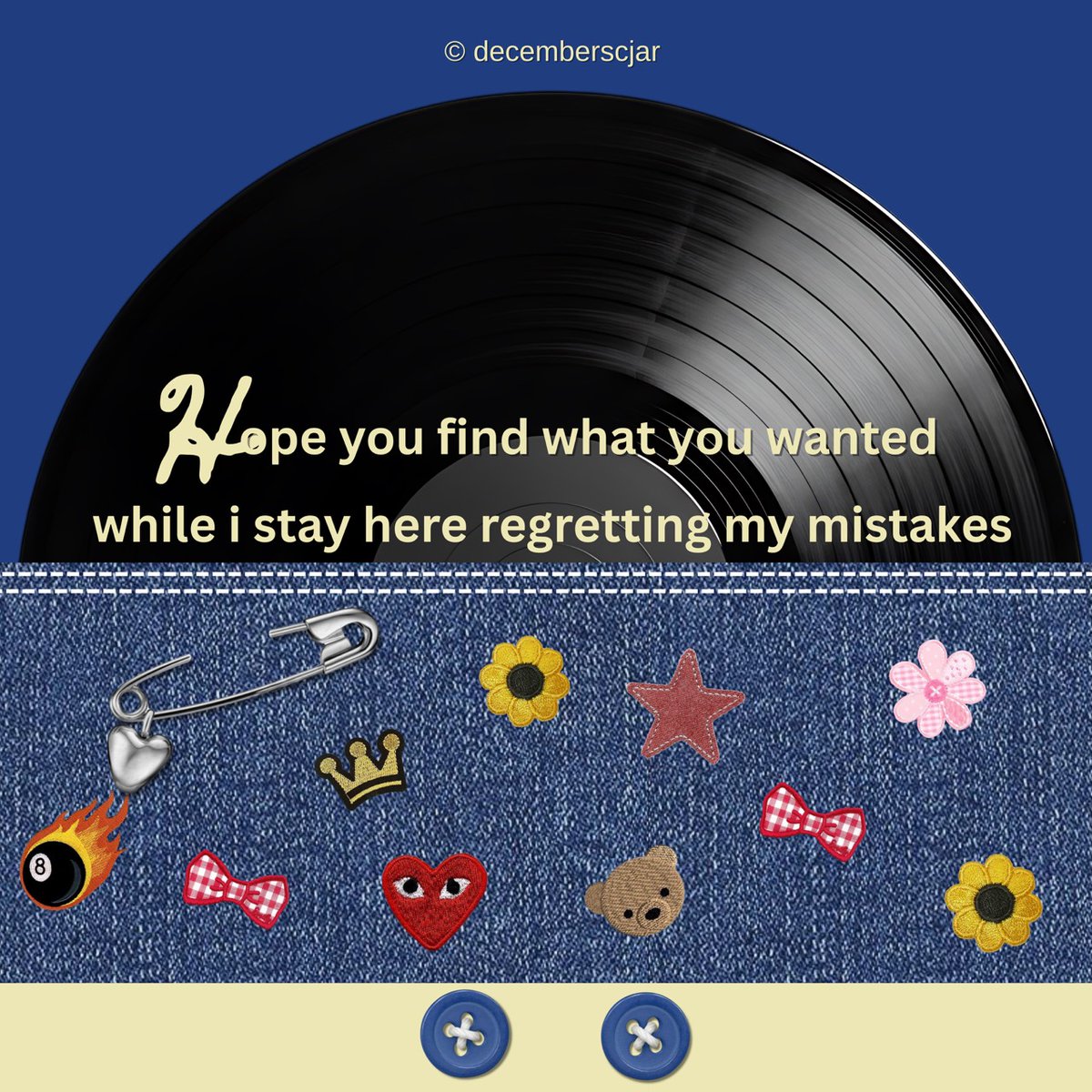 ㅤ 

            May you get your dream house with rose-red doors while I stay here reflecting on a lonely winter, wishing I had known better before it all fell apart. 

ㅤ