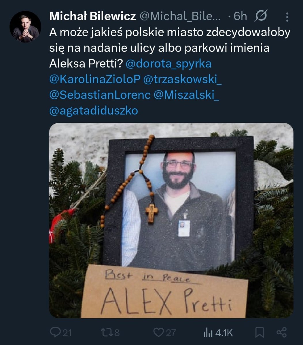 Ja to bym na przykład nazwał ulicę albo park imieniem zamordowanego przez izraelskie wojsko Damiana Sobola, zamiast sygnalizować cnotę w kwestiach usańskich.