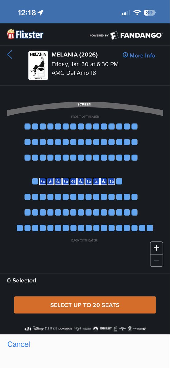 jjschutz's tweet photo. @realDonaldTrump Selling so fast you can’t even see them! 3 prime time theaters on opening night. https://t.co/naG0fwt6rq