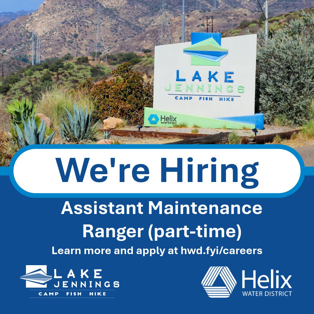 Do you love working outdoors, enjoy hands-on projects and like helping others? 🌞

We have the perfect opportunity for you! We’re hiring a part-time Assistant Maintenance Ranger to join the team at <a href="/lakejennings/">Lake Jennings</a>. 

Apply at hwd.fyi/careers

#hiring