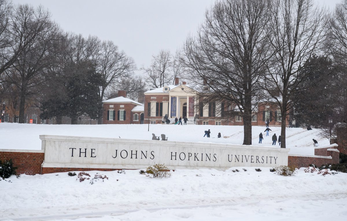 Johns Hopkins University tweet media