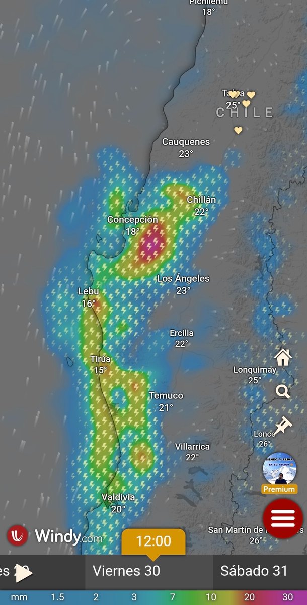 EdoWeatherman's tweet image. Aviso. Fuertes tormentas eléctricas este viernes.

Fuertes tormentas eléctricas y precipitaciones afectarán desde Ñuble a Los Lagos durante el viernes. Este evento causará complicaciones en las zonas donde han ocurrido los incendios, por lo tanto es necesario estar preparados…