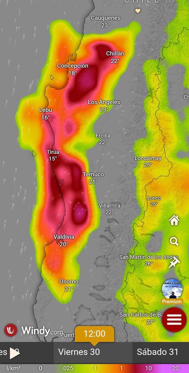 EdoWeatherman's tweet image. Aviso. Fuertes tormentas eléctricas este viernes.

Fuertes tormentas eléctricas y precipitaciones afectarán desde Ñuble a Los Lagos durante el viernes. Este evento causará complicaciones en las zonas donde han ocurrido los incendios, por lo tanto es necesario estar preparados…