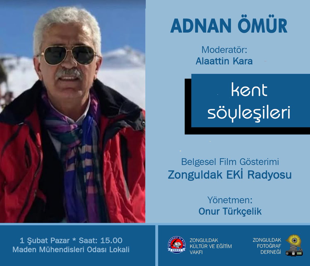 zokev_'s tweet photo. Yayıncılık tarihimizin en özel deneyimlerinden olan, nedense pek bilinmeyen, 1964-1983 yılları arasında yayın yapan ZONGULDAK EKİ RADYOSU'nu radyonun spikerlerinden Adnan Ömür ile konuşuyoruz. 
Tekrarı olmayan etkinliğimizi saygıyla duyururuz. https://t.co/kdbTTFh0o7