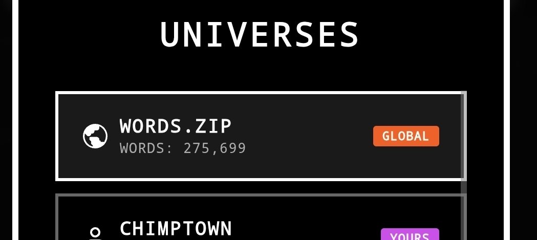 LukeSchaef's tweet photo. I had my math a little wrong - https://t.co/VM5bf4rOZB is now at over 275,00 words found! Before I thought it was only 20,000 https://t.co/9XVFUMatbp