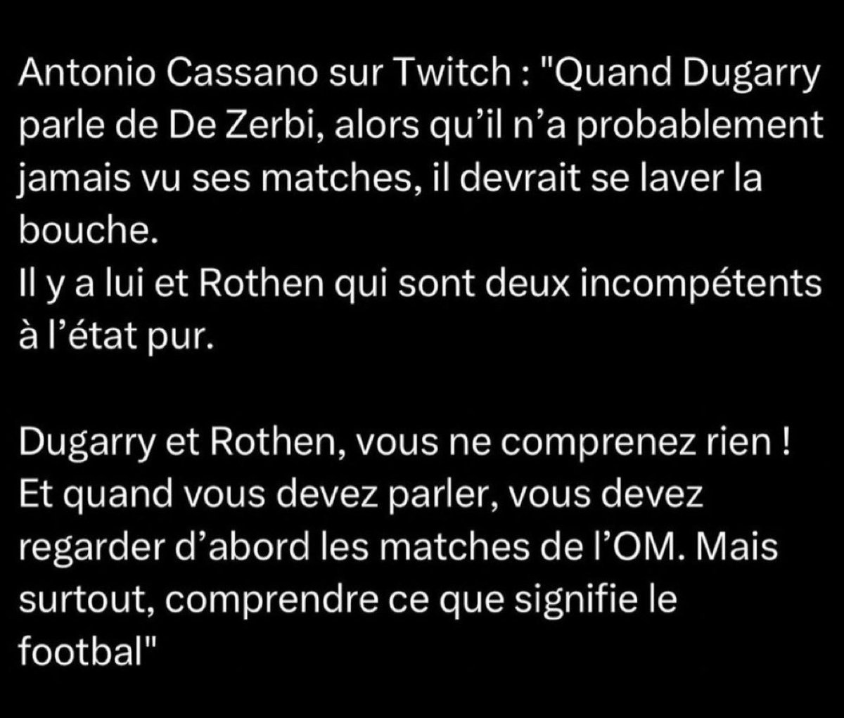 Fenomeno_OM's tweet image. Dugarry va te laver la bouche tu sens trop du Rothen 😂 #Incompetence