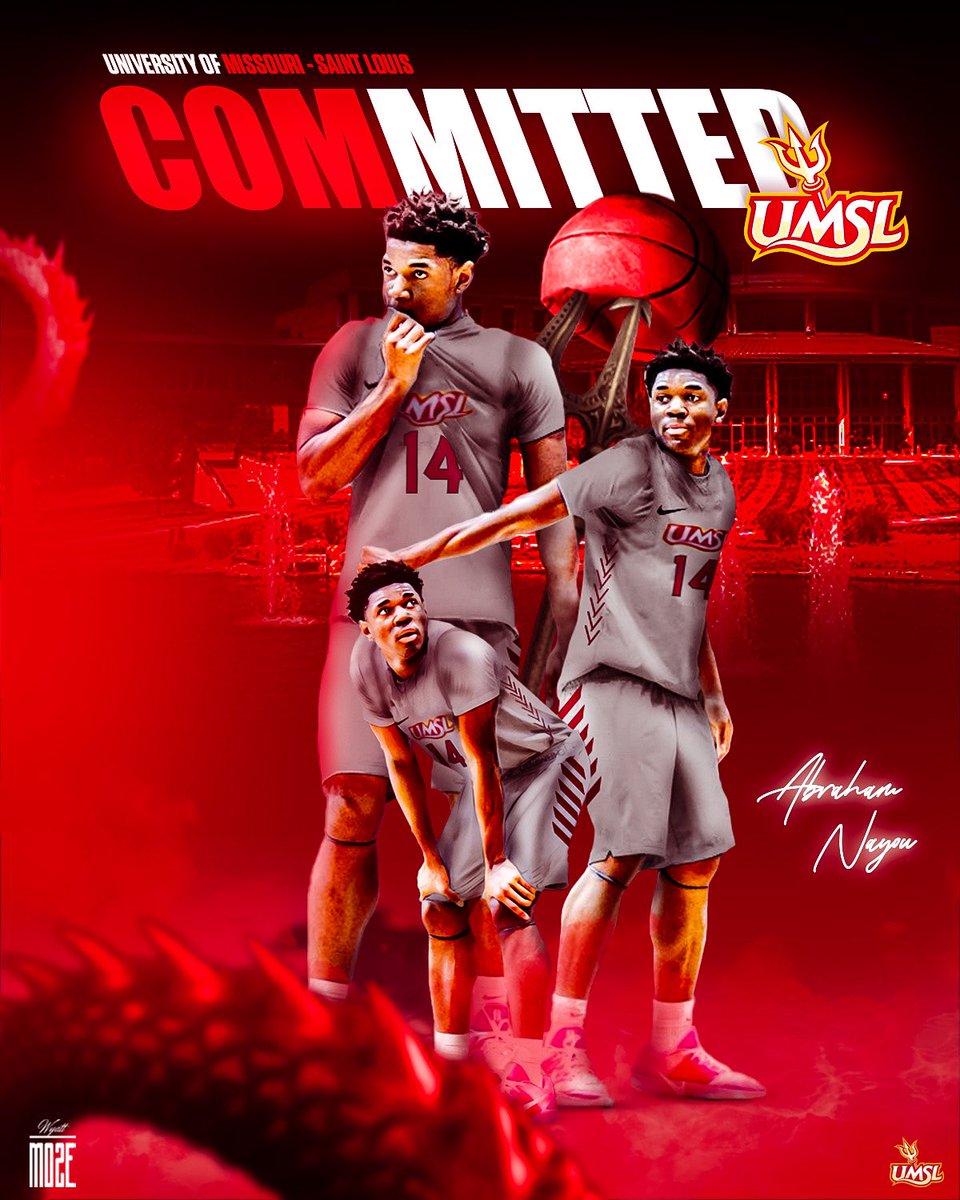 AbrahamNayou15's tweet photo. I’m excited to announce my commitment to the University of Missouri St. Louis. Thank you for the opportunity and believing in me! @UMSLMBB https://t.co/WTldF0wUPr