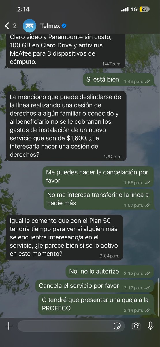 DaanLara's tweet photo. @Telmex puedes comunicarme con personal apto para hacer su trabajo? Les pedí UNA COSA y de plano dejaron de contestarme y no me cancelan el servicio. 

@Profeco @IFT_MX @TELMEXSoluciona https://t.co/9P2F9nzEoR