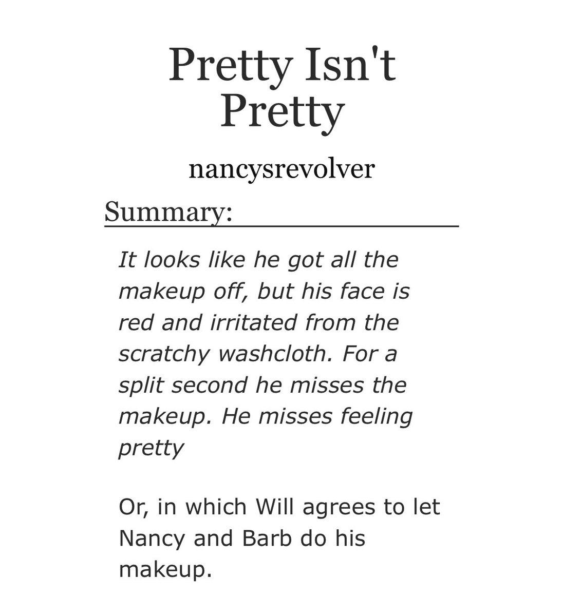 nancysrevolver's tweet image. MY AO3 INVITE FINALLY ARRIVED so i have a miwi pre canon fic i wrote :)