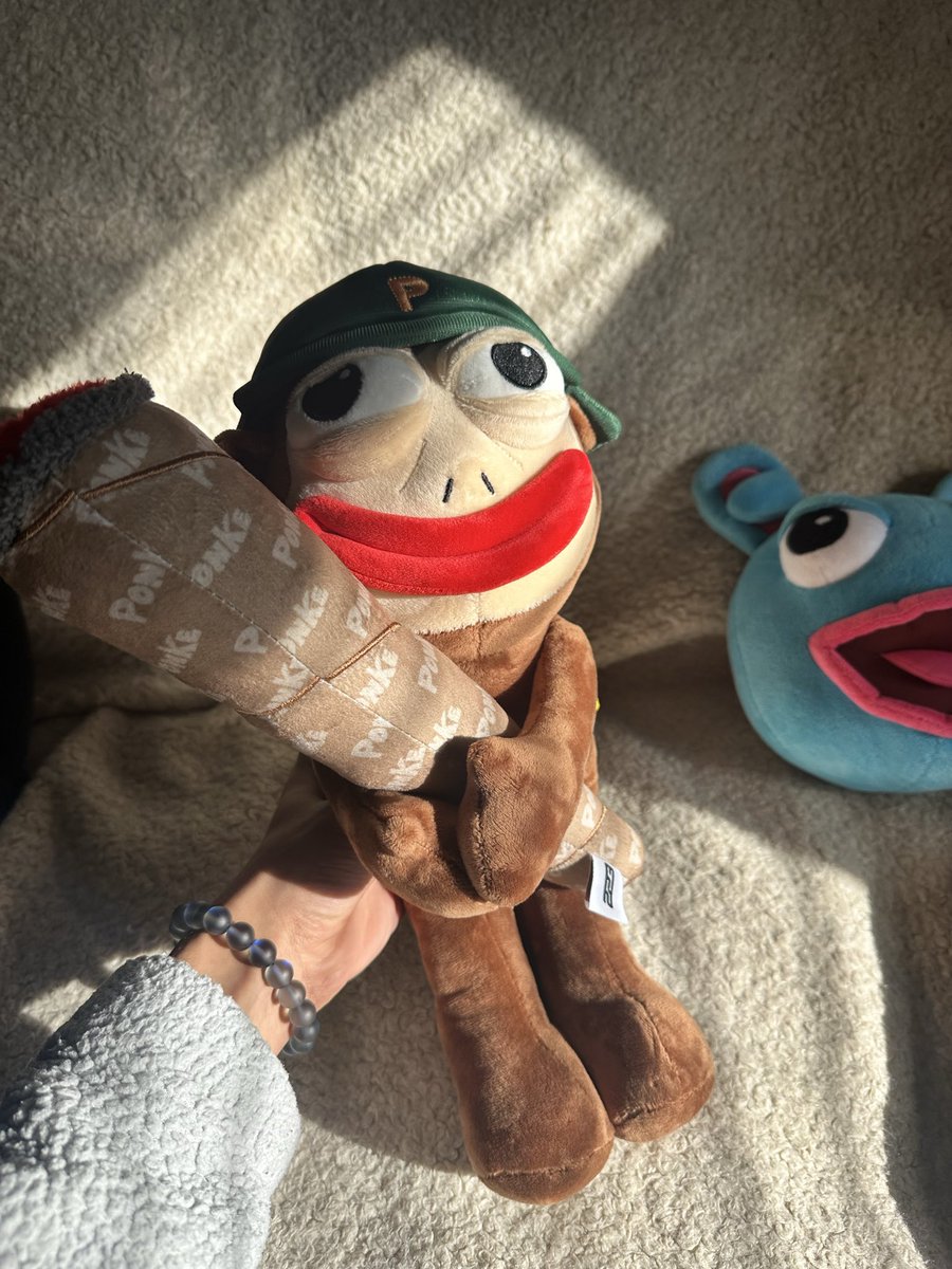 snivyweb3's tweet image. Another BANGER plush to the collection!⭐️@ponkehq 
•
•
•
**staying posted for further announcements/alpha regarding incentives, distribution, nfc, and more🤳