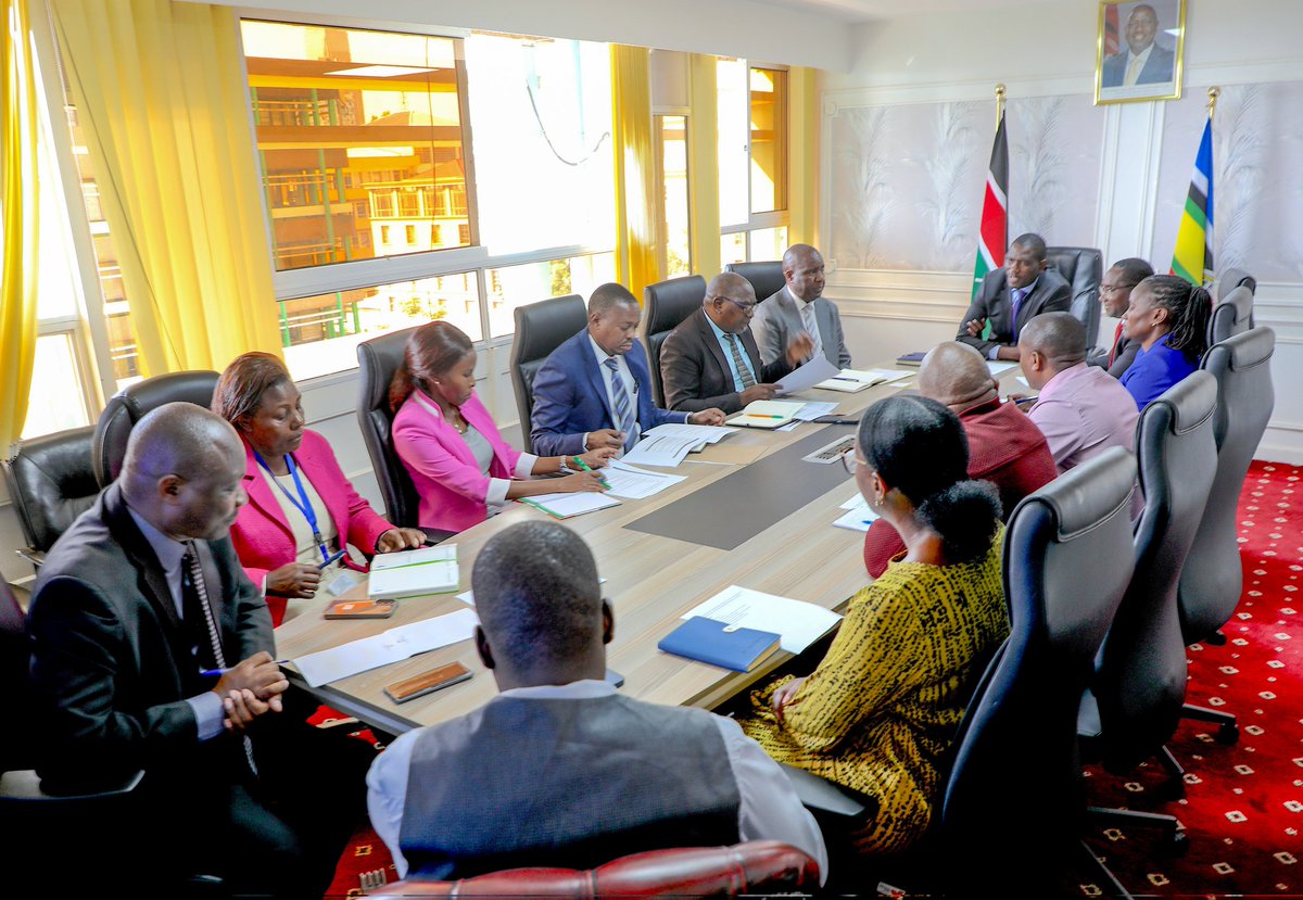 EngJohnMachari1's tweet photo. Principal Secretary for Medical Services, Dr Ouma Oluga, @fnoluga chaired the exit meeting of the audit for the State Department for Medical Services for FY 2024/2025, reaffirming the Department’s commitment to transparency, accountability, and continuous improvement. https://t.co/fkDG9685cs