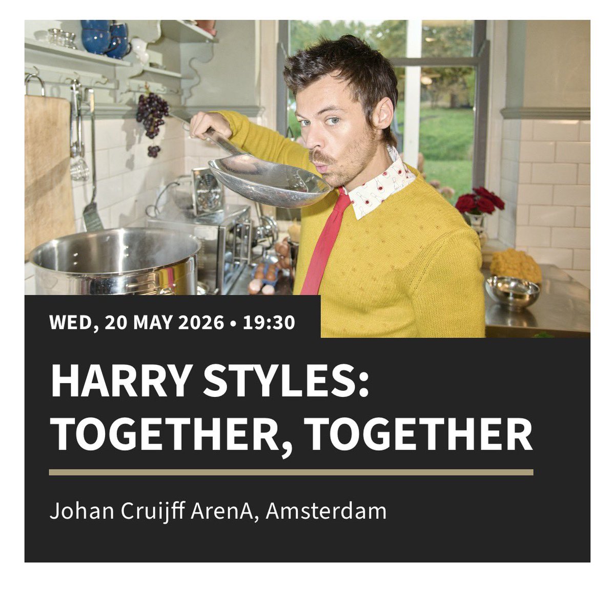 simplysilvana's tweet photo. see you there @Harry_Styles https://t.co/tnlNHwQ8GU