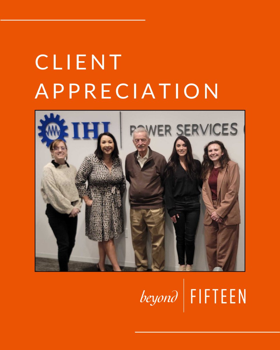 Beyond15's tweet image. Nothing beats connecting in person! 🌟 We loved visiting the team at IHI Power Services and are so grateful for their continued partnership. Here’s to many more successes together!

#ClientAppreciation #Partnership #Teamwork #IHI #BeyondFifteen #Collaboration #Gratitude