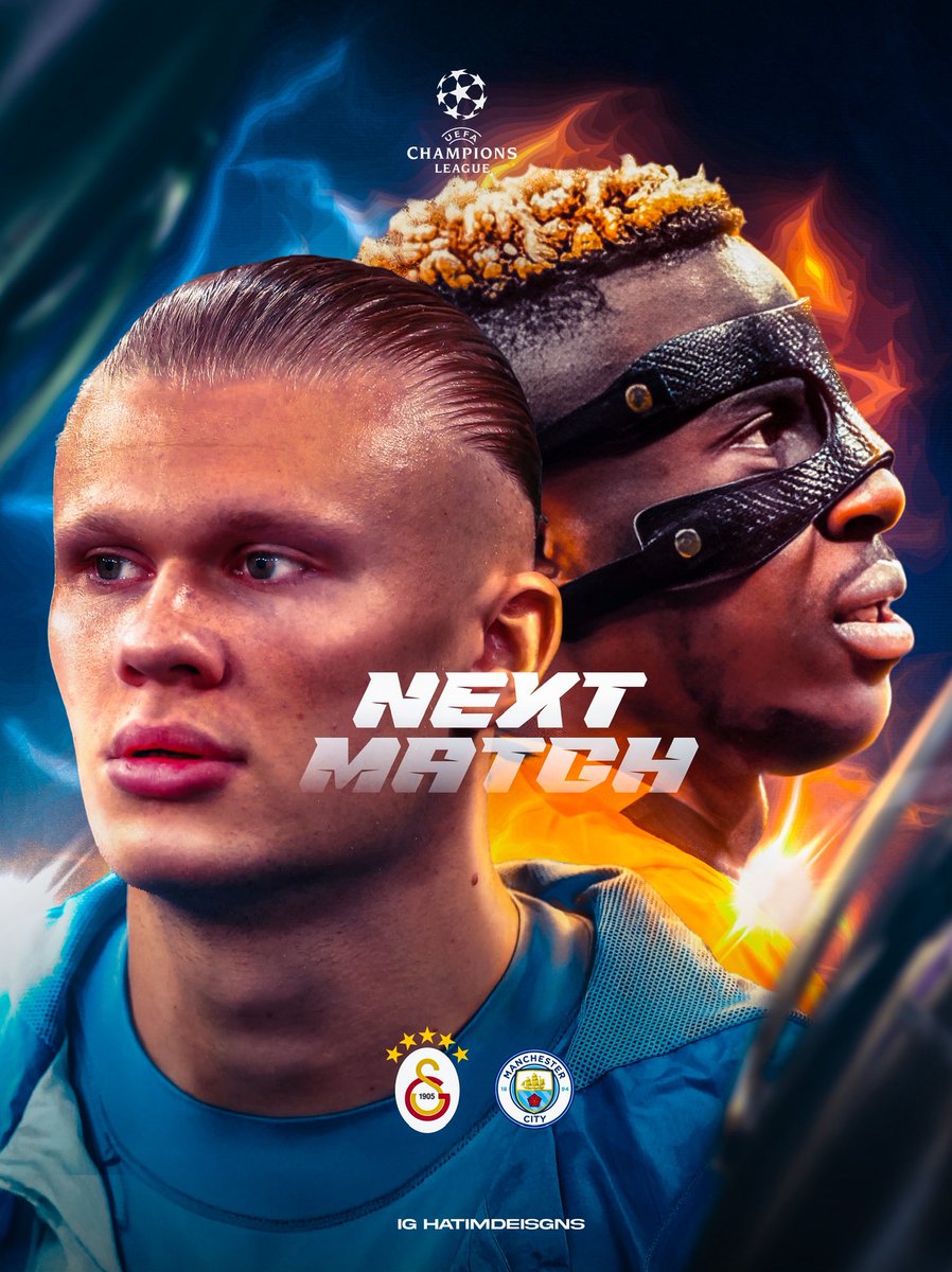 HatimDesignsx's tweet image. NEXT MATCH GRAPHIC 
MAN CITY VS GALATASARAY 

Let me know what you think 💭 

#smsports #Sportsgraphics #championsleague