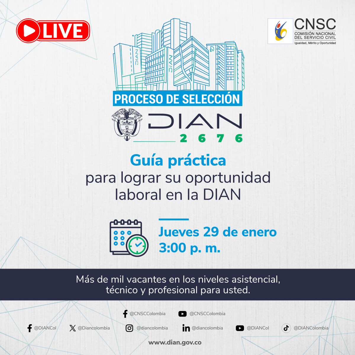 Comisión Nacional del Servicio Civil tweet media