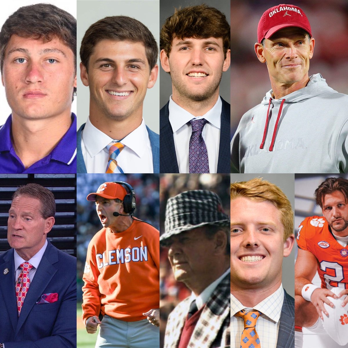 BirminghamSport's tweet photo. Samford football’s coaching tree is LOADED:

• Cally Chizik (Gene’s son)
• Drew Swinney (Dabo’s son)
• Paul Tyson (Bear Bryant’s great-grandson)
• Jake &amp; Tyler Venables (Brent’s sons) https://t.co/qul6VDW6TN