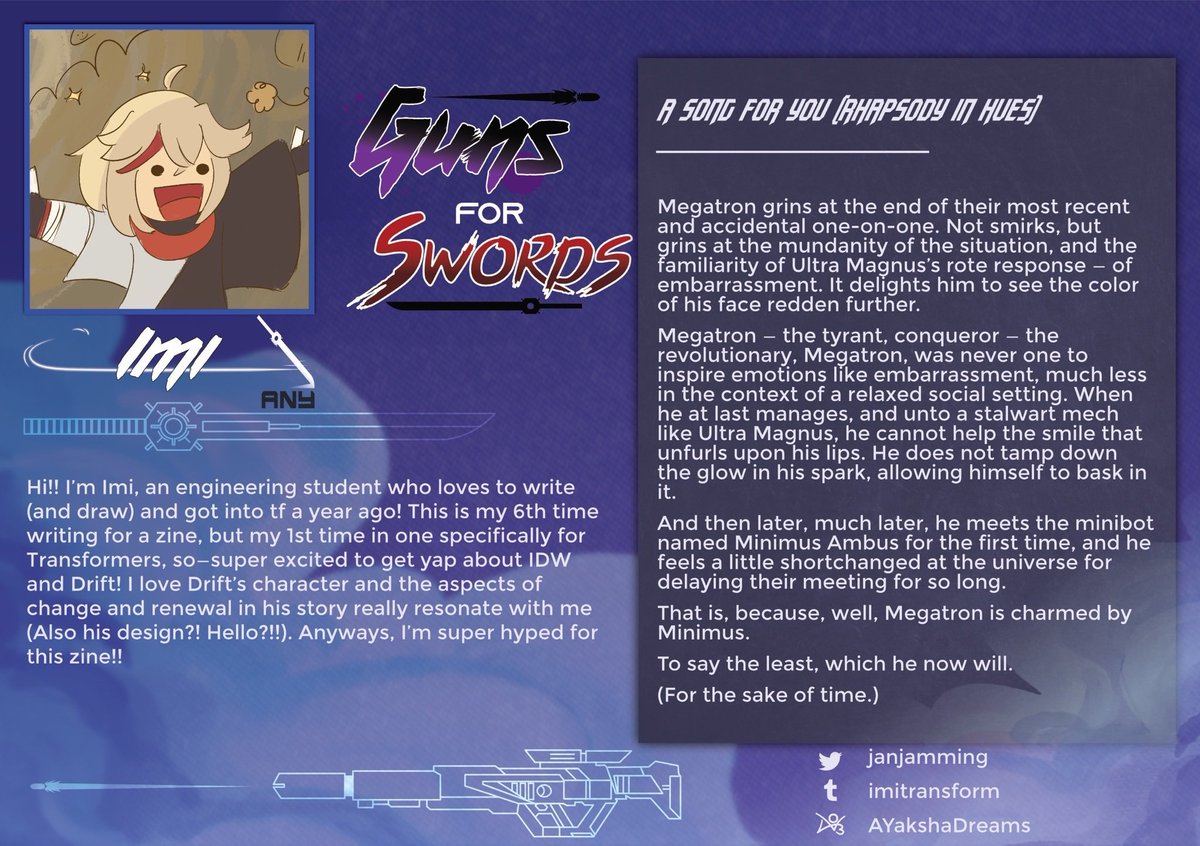 Guns For Swords 🔜 A Drift Fanzine! tweet media