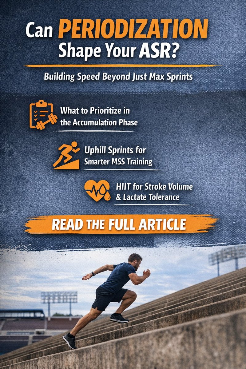 JayuLuis's tweet photo. Can periodization shape your ASR without directly training top speed?
In this new post, I break down how multi-targeted blocks can influence the anaerobic speed reserve (ASR)—even when max sprinting isn't the focus.
(cont. in threads)... https://t.co/naBVHNLOsL