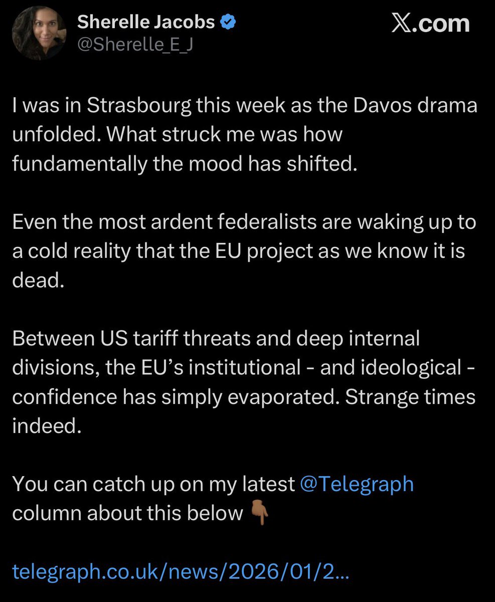Le Telegraph… Toujours une valeur sûre. 

Les Britanniques vexés et inquiets de voir le train européen se remettre en marche ?  Possible.