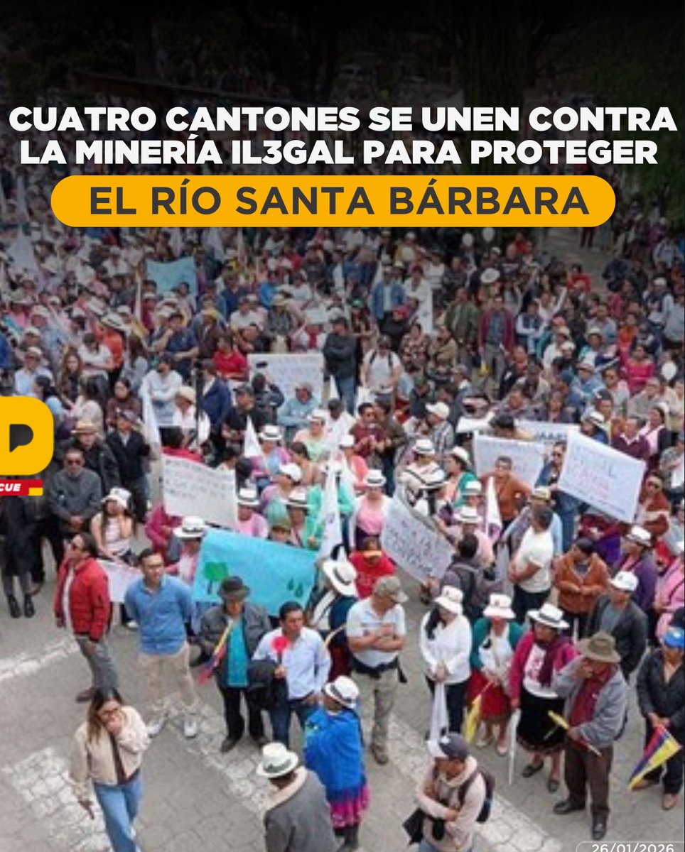 Sígsig, Gualaceo, Chordeleg y Cuenca unieron fuerzas en un compromiso conjunto para proteger el agua, la vida y el desarrollo de sus comunidades. La alianza busca frenar la minería ilegal y mantener libre de contaminación el Río Santa Bárbara, una fuente vital para miles de