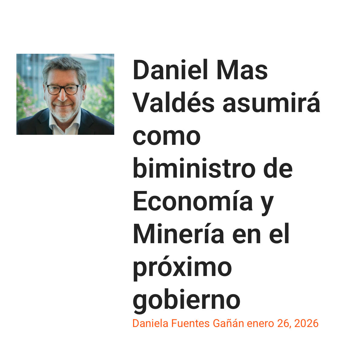 La llegada de Mas al gabinete estará marcada por un fuerte énfasis en la agilización de permisos y la reactivación de proyectos de inversión.
La nota completa aquí - -> supervisorspence.cl