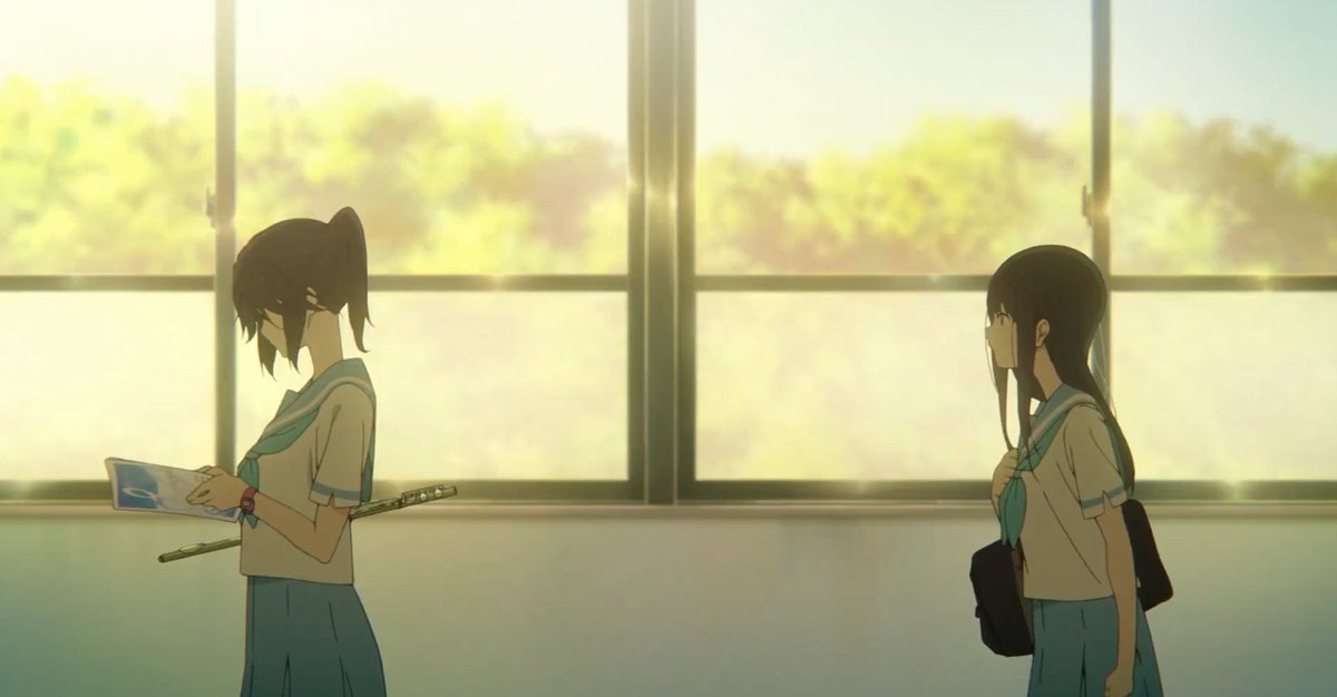 yuriman6_25's tweet image. so anyways I watched the music yuri anime movie with good animation that EVERYONE is talking about, Liz and the Blue Bird. it was really good, but I wish there were like an extra ~30 minutes at the end. i really loved everything about this movie though. I LOVE DRAMAS ABOUT MUSIC