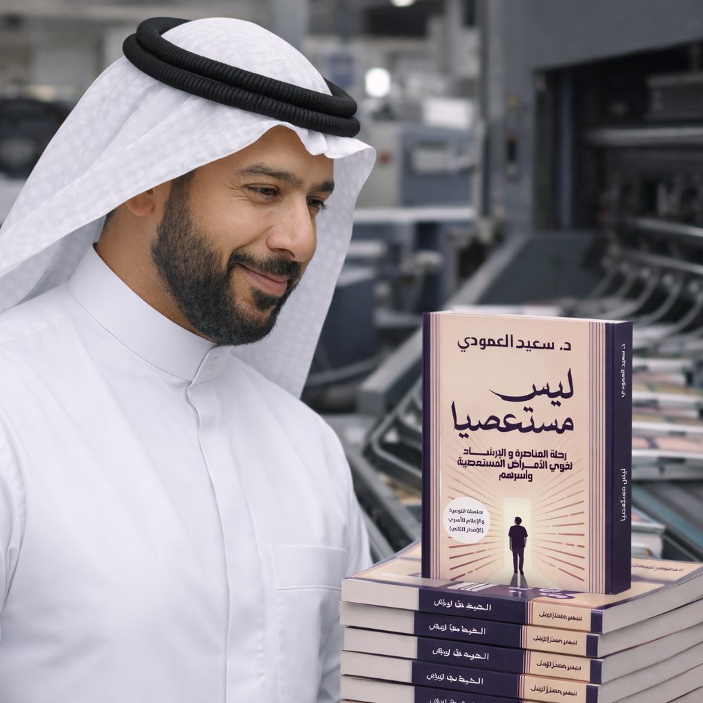 إصداراتي بحمدالله ..

🚩مع الإصدار الثالث:

ليس مستعصياً .. رحلة المناصرة والإرشاد لذوي الأمراض المستعصية وأسرهم 

🚩كتاب خربشة كنّاش

🚩كتاب إعلام الأسرة والطفل والميمات الأربعة

🚩كتاب عريف الحفل

#الإرشاد_الأسري_والنفسي 
#سعيد_العمودي #سعيد_فاميلي 
#ليس_مستعصياً