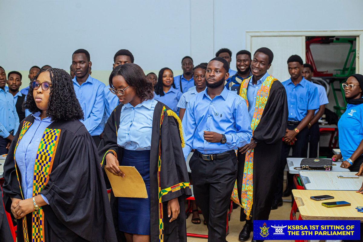greatksb_obuasi's tweet photo. 1st Sitting of the 5th Parliament – KSBSA | 24th Jan
The KNUST School of Business Students’ Association (KSBSA) held its 1st Sitting of the 5th Parliament, with the swearing-in of appointees and budget reading—a strong start to the session.
#KSBSA #5thParliament #FirstSitting https://t.co/cVCBjDks9x