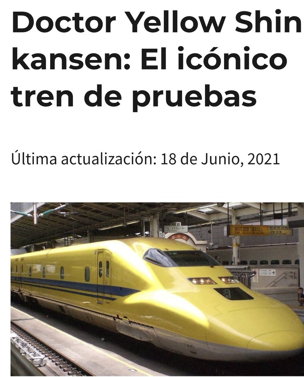 Este es el doctor Yellow uno de los trenes que vigilan mediante láseres y IA las vías de Japón a 270 kmh.

Pero claro... Hacer chapuzas es más barato