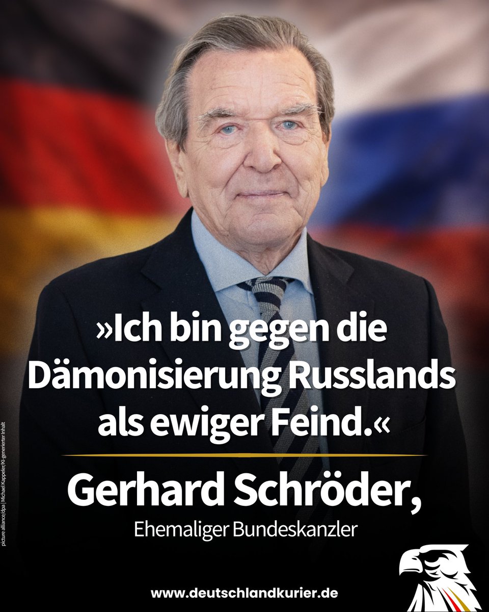 #Klartext und #WahreWorte des Altkanzlers Gerhard Schröder! 

  🇩🇪🤝🇷🇺