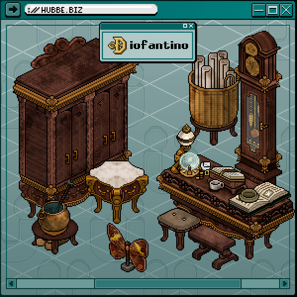 🪑 Diofantino, por Diofante
+1 nova coleção de mobis foi adicionada ao nosso catálogo! São mais de 20 mobílias novas. Poderá encontrá-la em "Mobis ⇢ Lançamentos".    

🔗hubbe.biz