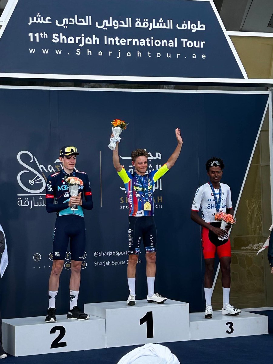 SolutionTechNR's tweet image. MATTEO FABBRO VINCE LA QUARTA TAPPA DEL TOUR OF SHARJAH 🏆

Grande giornata per il Team Solution Tech–NIPPO–Rali al Tour of Sharjah grazie alla vittoria di Matteo Fabbro nella tappa regina. Lo scalatore friulano si impone sull’ascesa finale verso Al Suhub, conquistando la prima…