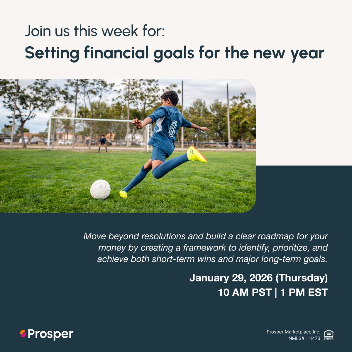 What’s a #financialgoal you’re setting in 2026? 

Join us this Thursday for our free webinar, “Setting Financial Goals for the New Year,” where we’ll move beyond resolutions and build a clear roadmap for your money. 

Register at prosper.zoom.us/webinar/regist…