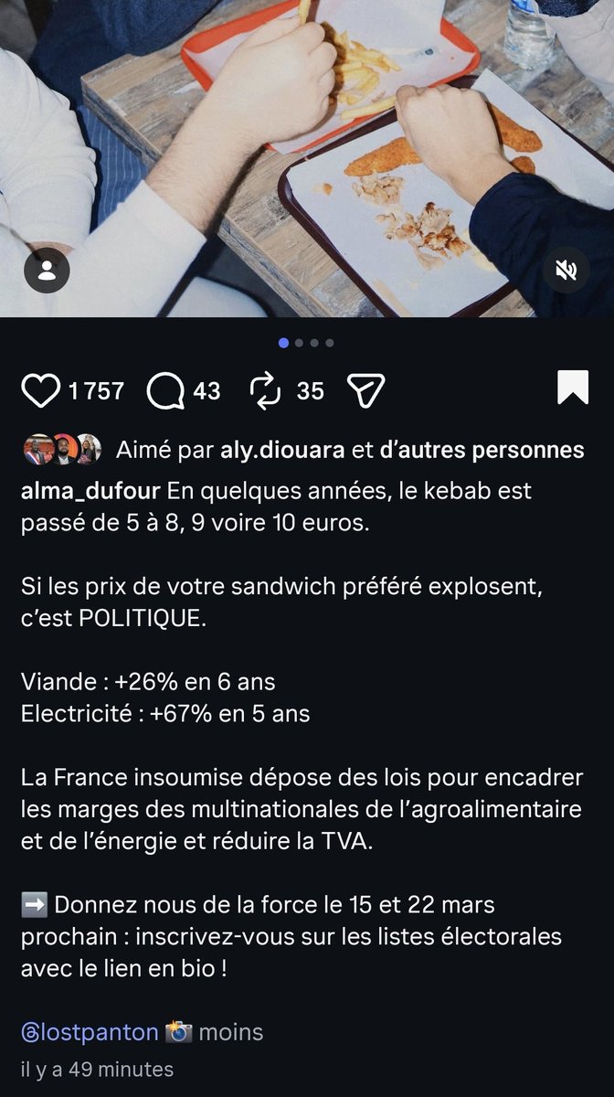 SurmulotsNews's tweet image. 🥙🇫🇷 FLASH – Alma Dufour dénonce "l'augmentation du prix du KEBAB".

👉 « En quelques années, le kebab est passé de 5 à 8, 9 voire 10 euros.

​Si les prix de votre sandwich préféré explosent, c’est POLITIQUE.

🍖​Viande : +26% en 6 ans
🔌Electricité : +67% en 5 ans

​LFI dépose…
