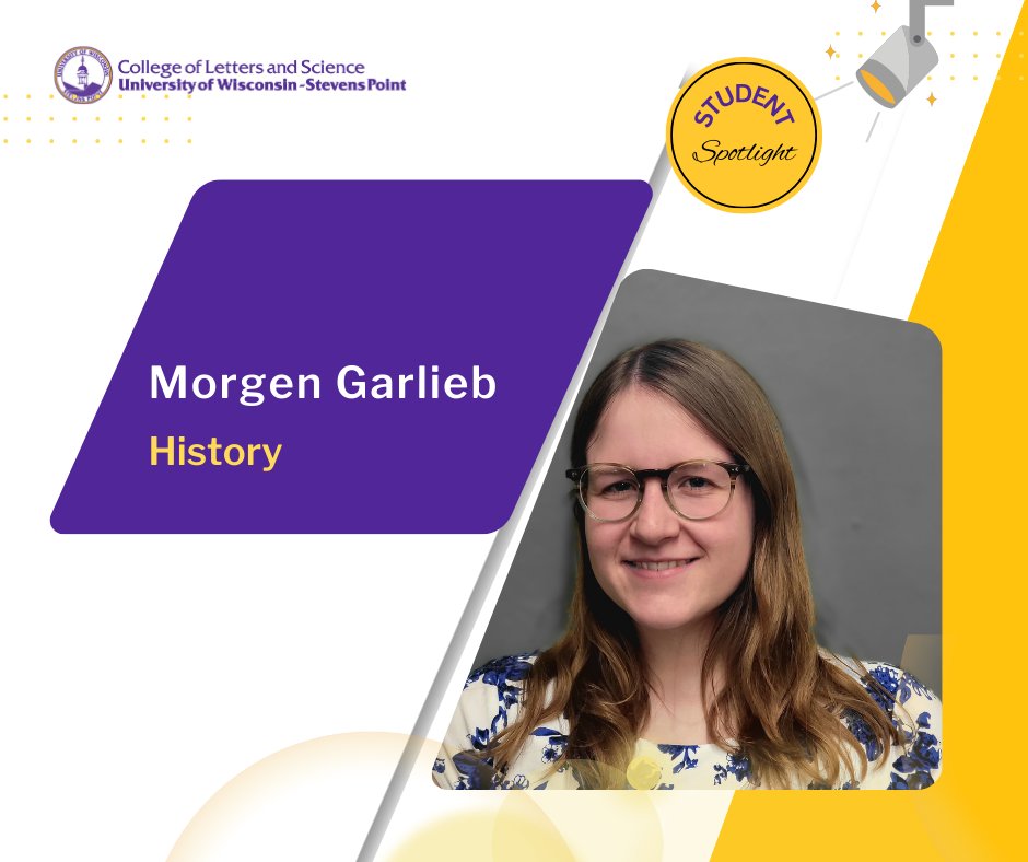 Morgen Garlieb is putting history into the hands of community members and gaining real world project experience.  She is helping to lead a revamped student club at #UWSP called Museum Studies and Enthusiasts or MuSE.  

More in this ✨student spotlight✨ uwsp.edu/cols/current-s…