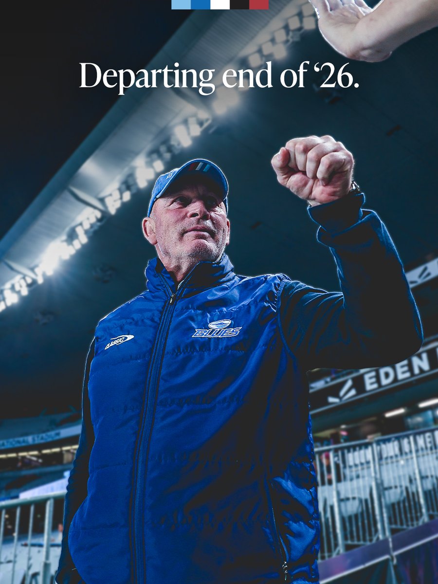 Blues head coach Vern Cotter will conclude his tenure as part of a managed transition with the club at the end of the 2026 Super Rugby Pacific season.

Cotter has accepted an opportunity with the Queensland Reds from 2027, but remains fully committed to the Blues this season and