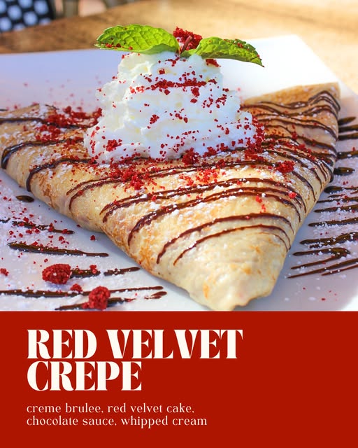It's that time of year again the Red Velvet crepe is back 📷Coco crepes-Vintage Park
Don't miss out, available for a limited time only!
#cococrepes #cococrepeshouston #redvelvet #redvelvetcrepe #crepesandwaffles #coffee #cafe #houstonfoodie #creperie #htxeats #houstonrestaurants