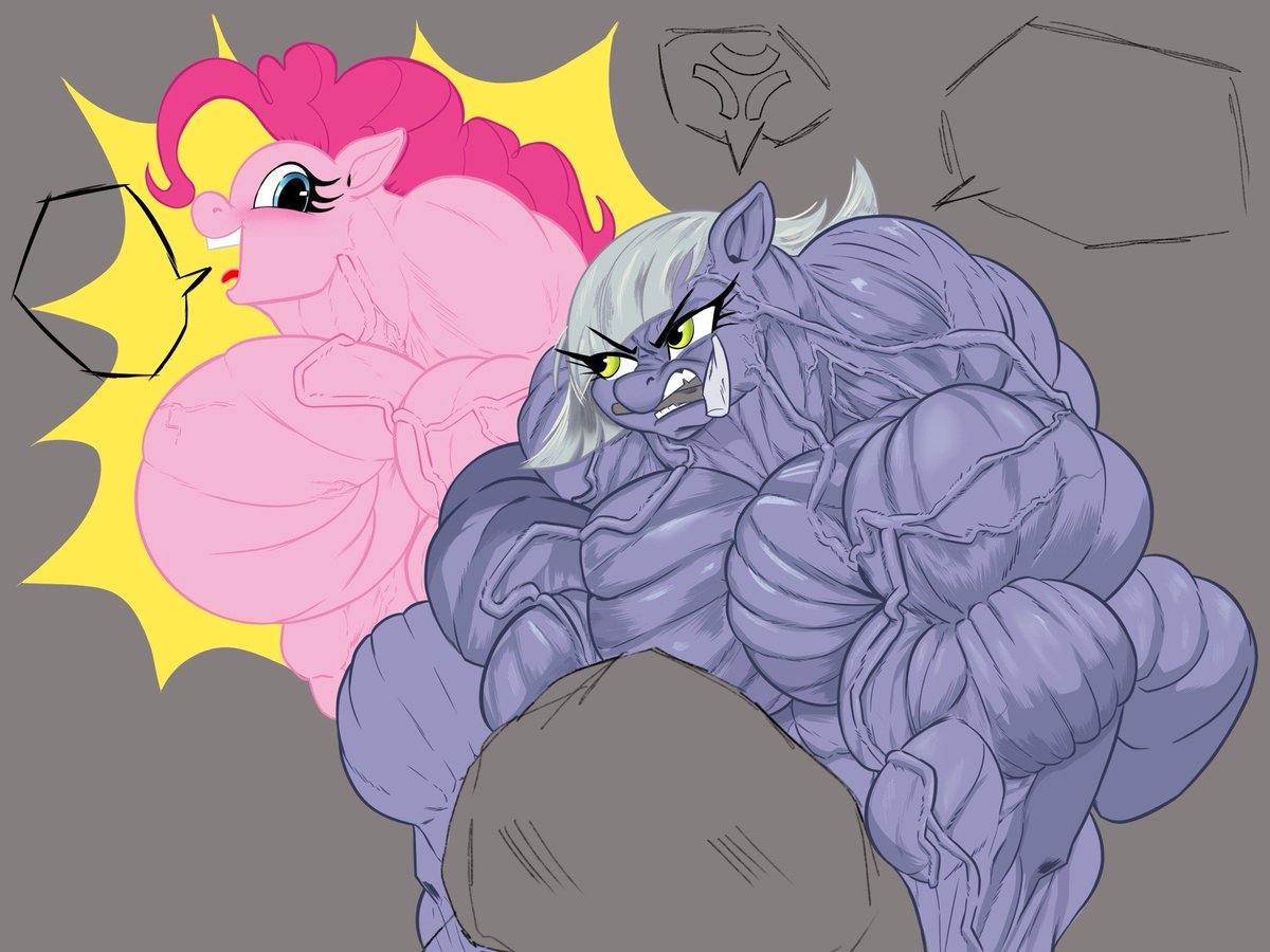 wipI couldn't stay behind this muscular pony  
Wip
The lighting and some muscles still need improvement, but this is what I have so far ^^