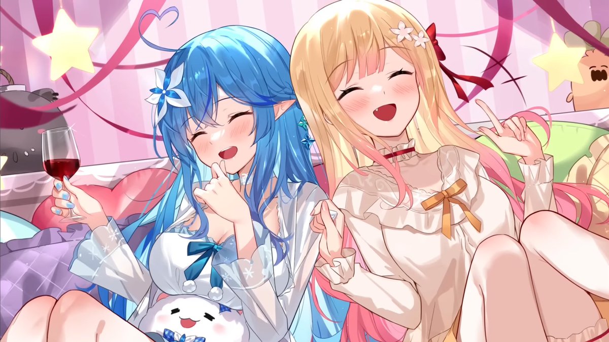 shi288664's tweet image. #毎日可愛い雪花ラミィ ちゃんとねねち
まがまが🥰🥰