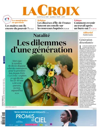 A ne pas manquer, cette série qui commence demain dans La Croix, jusqu'à la fin de la semaine, sur la natalité. 

Oui, la crise démographique est celle d'une génération, les 25-40 ans, confrontée à des dilemmes moraux, écologique, économiques, spirituels...