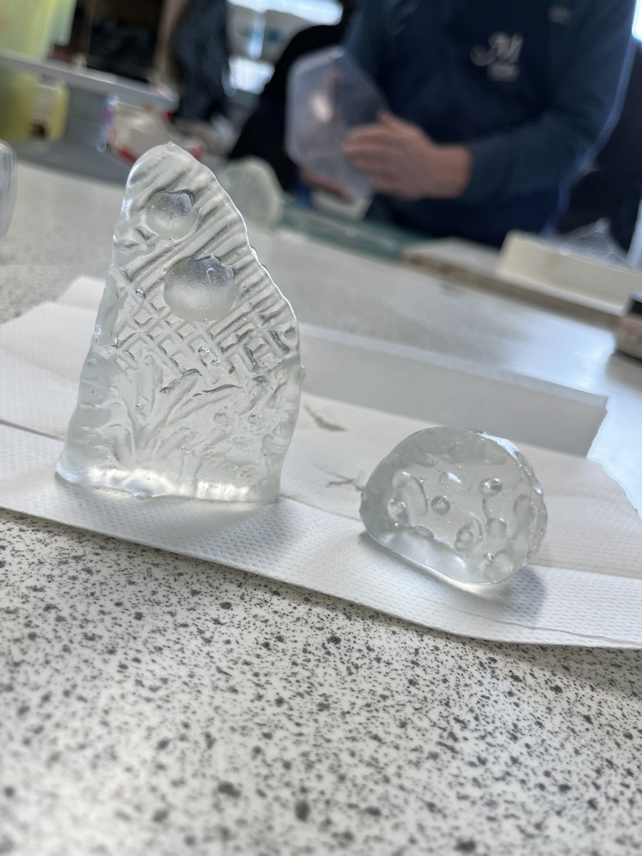 flippper1's tweet photo. My first efforts from my #GlassCasting course. Really enjoying it so far!! https://t.co/txhpUBIDKB