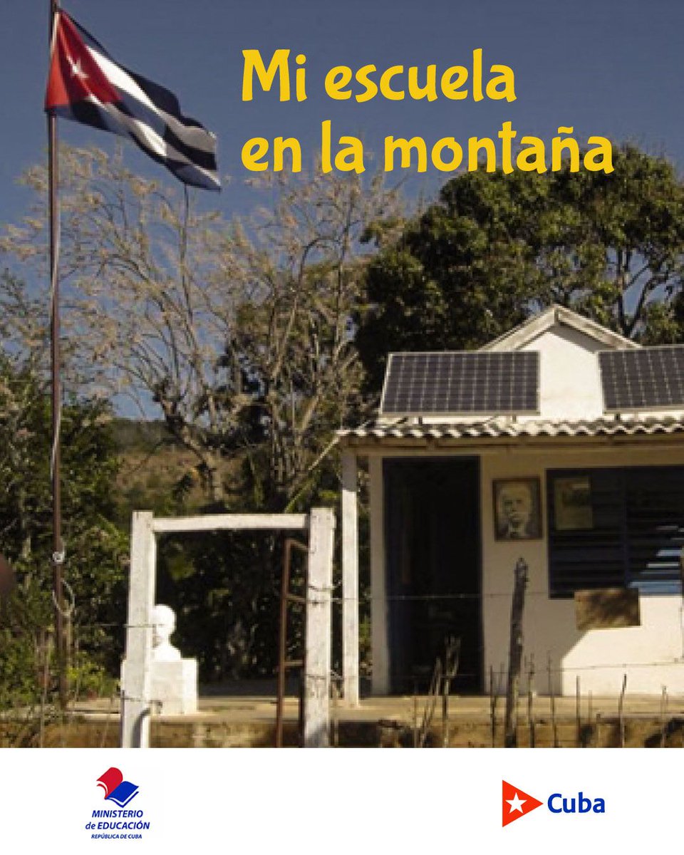 CubaMined's tweet photo. 🇨🇺 En Cuba, la educación es un derecho garantizado desde la Constitución. 
No importa si vives en la ciudad, en el campo o en lo más intrincado de la geografía cubana: hay una escuela cerca de ti.
#CubaMined 
#ConFidelEnCadaAula https://t.co/3e8HbcQDYP