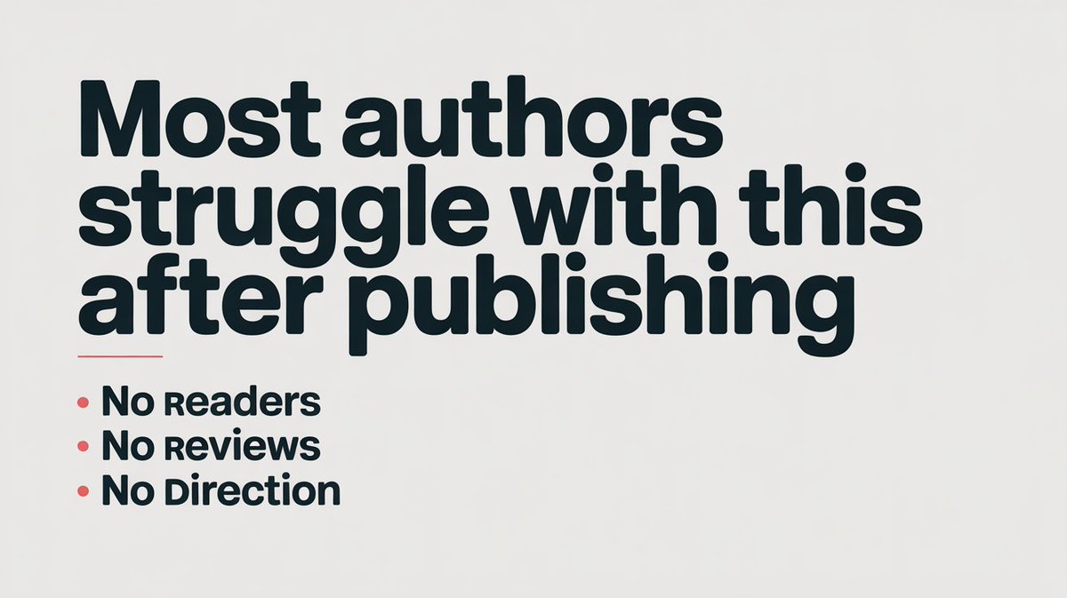 peterkdpmastery's tweet image. Publishing isn’t the hardest part what comes after is.
Many authors struggle because they don’t know how to bring readers to the book.
Which part feels hardest for you right now? 

#PublishingProblems #AuthorSupport #IndieAuthors #BookMarketing #WriterLife