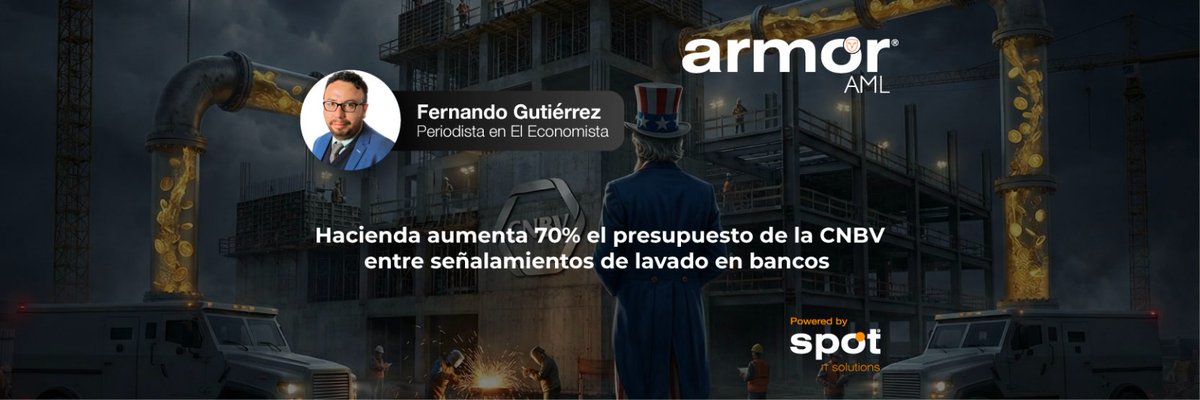 "El miedo no anda en burro"
En pleno señalamiento del <a href="/FinCENnews/">Financial Crimes Enforcement Network (FinCEN)</a> contra 3 instituciones financieras por presunto #lavadodedinero, <a href="/Hacienda_Mexico/">Hacienda</a> aumentó el presupuesto de la <a href="/cnbvmx/">CNBV</a>.
Aquí la historia para <a href="/SpotITSolutions/">Spot IT Solutions</a>:
armor-aml.com/hacienda-aumen…