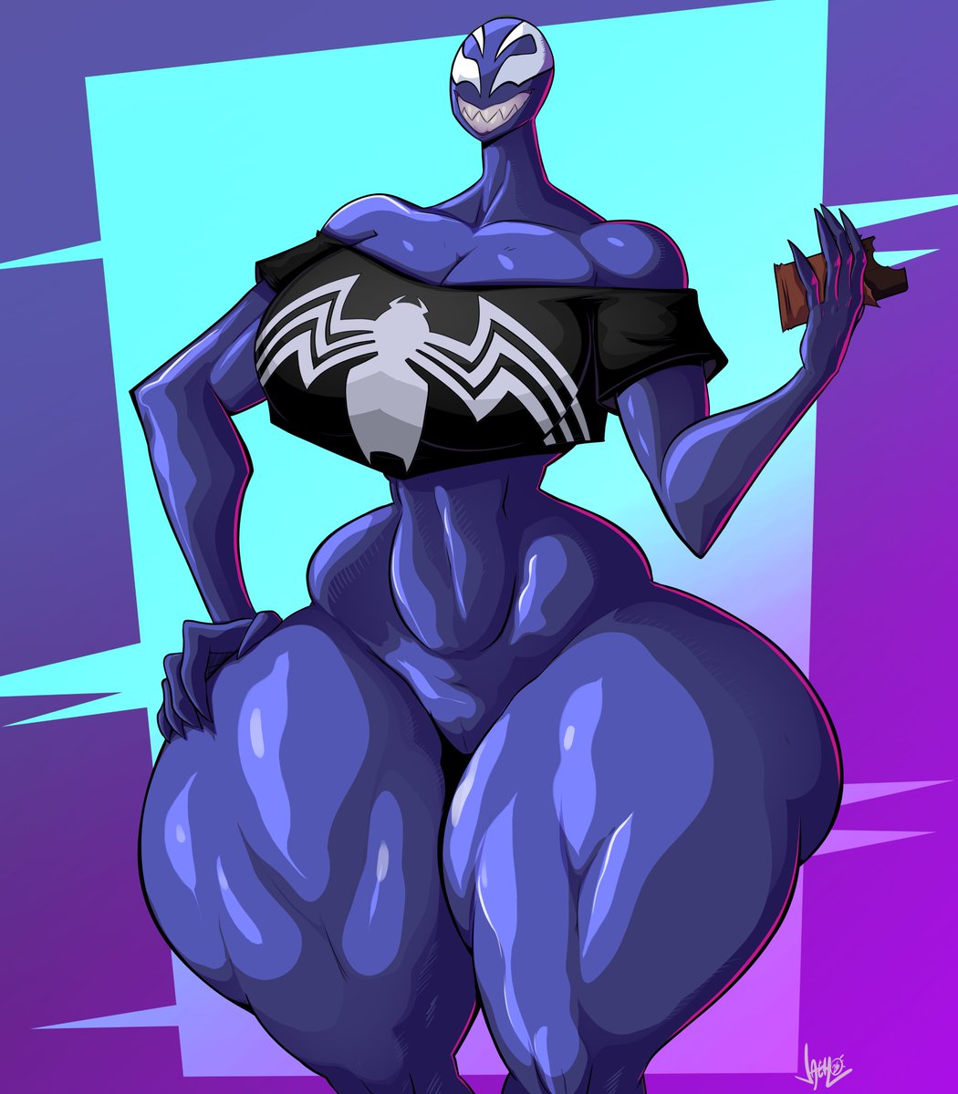 She-Venom with a venom shirt....and chocolate.