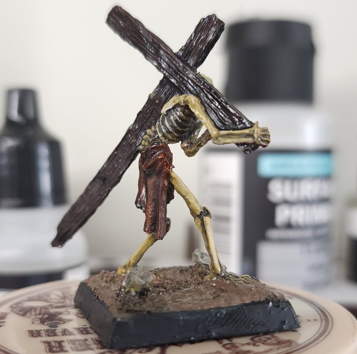 Finally got around to painting one of my <a href="/WestfaliaMinia1/">Westfalia Miniatures</a> Boris minis. Tried out the grimdark style and I love it. Feels very much like scale modeling.
