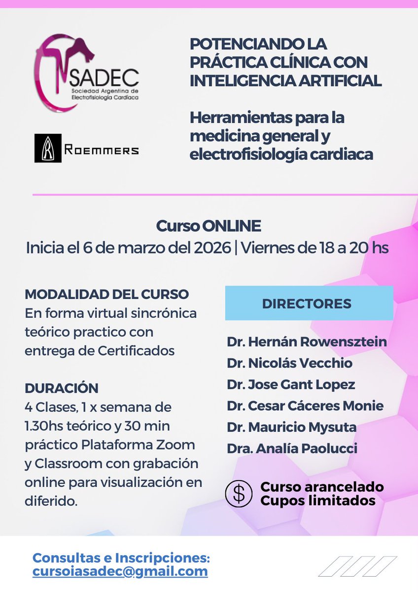 Sociedad Argentina de Electrofisiología Cardíaca tweet media