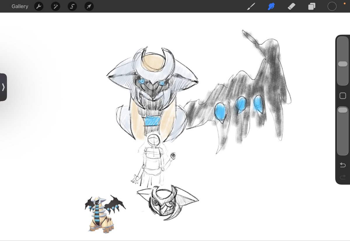 FregATon10's tweet photo. Shiny Giratina sketch! https://t.co/blBqxH4uAt